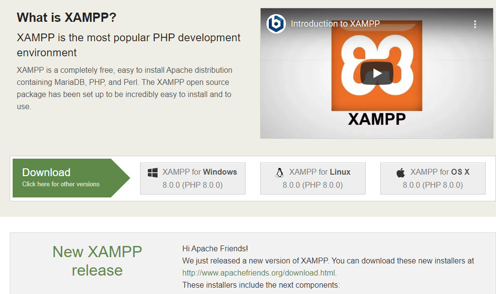 download Xampp