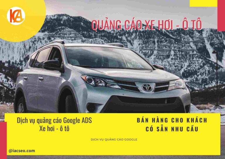 dịch vụ quảng cáo google xe hơi ô tô